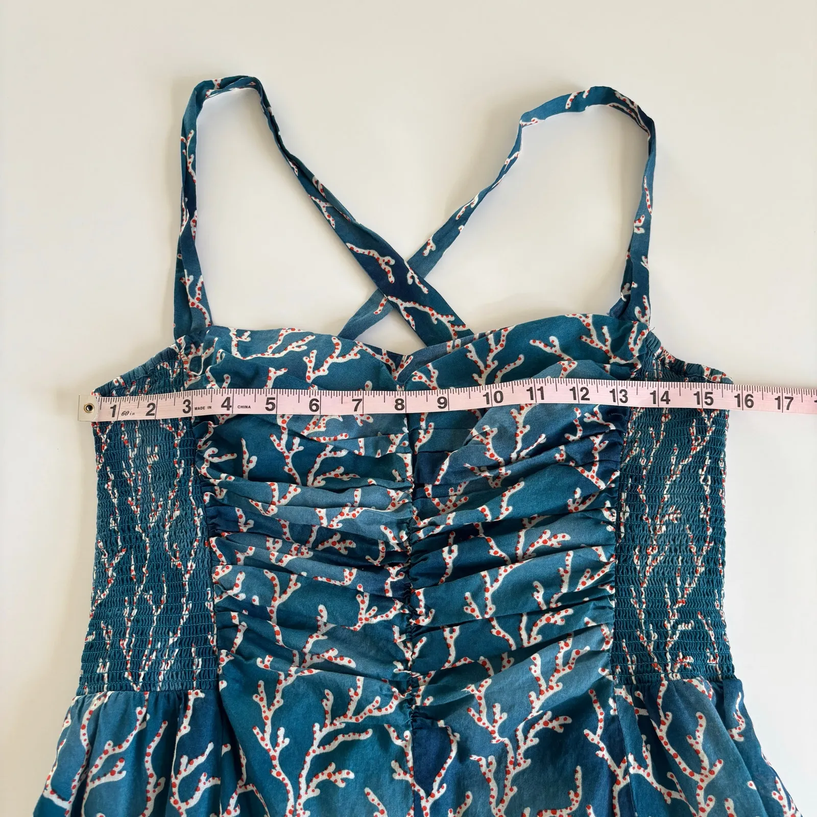 Anthropologie HD in Paris Acropora Coral Reef Retro Dress Women’s Size 12 Pin Up - Image 5