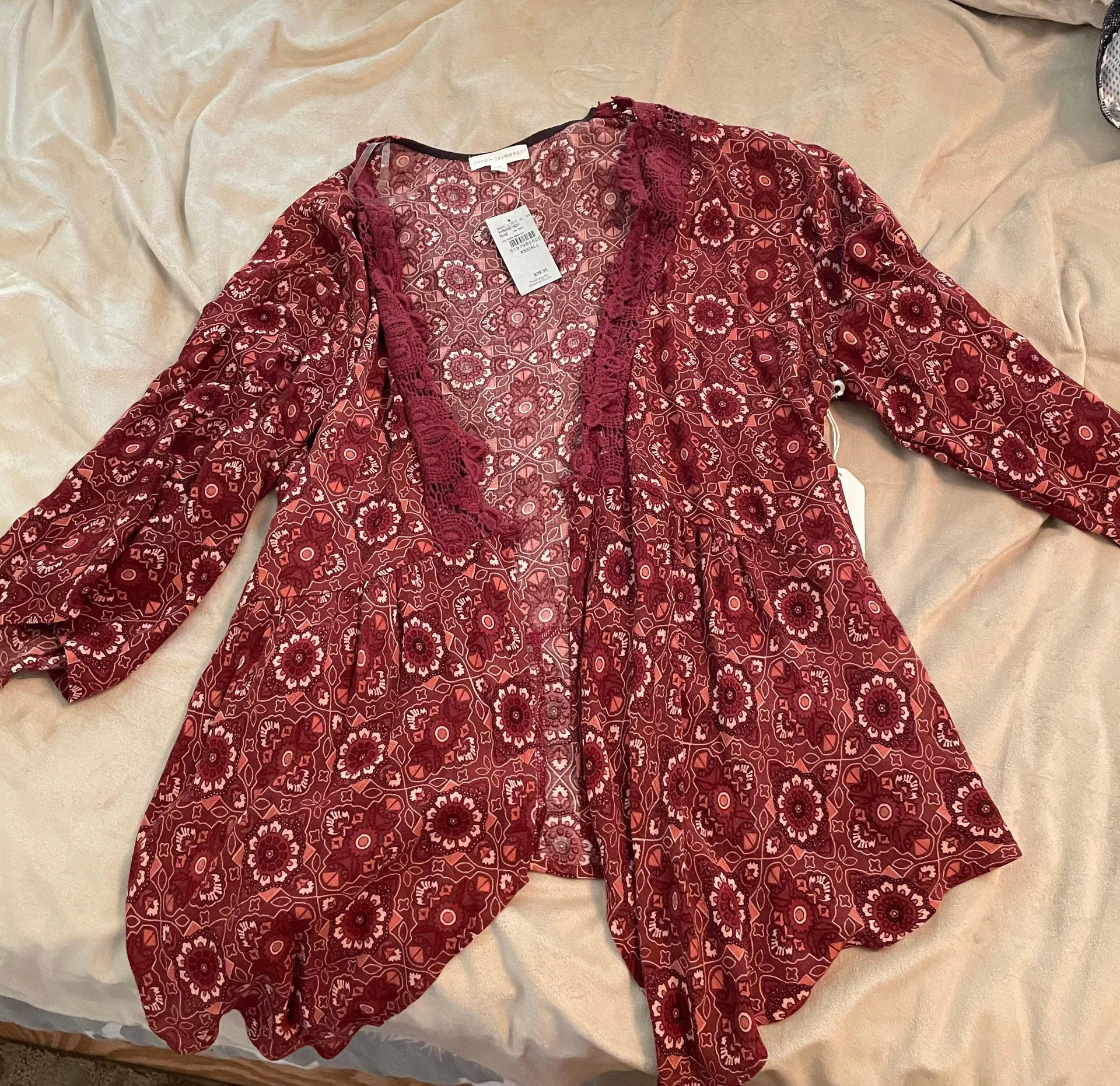 Lacey Printed Layering Cardigan - Image 7