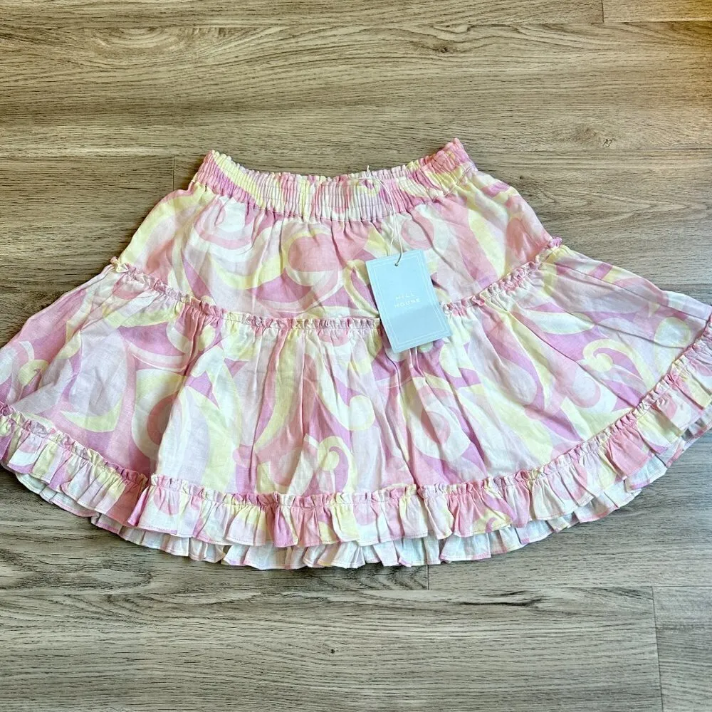 Hill House The Paz Top and Skirt Set Linen in Candy Kaleidoscope Size M NWT - Image 7