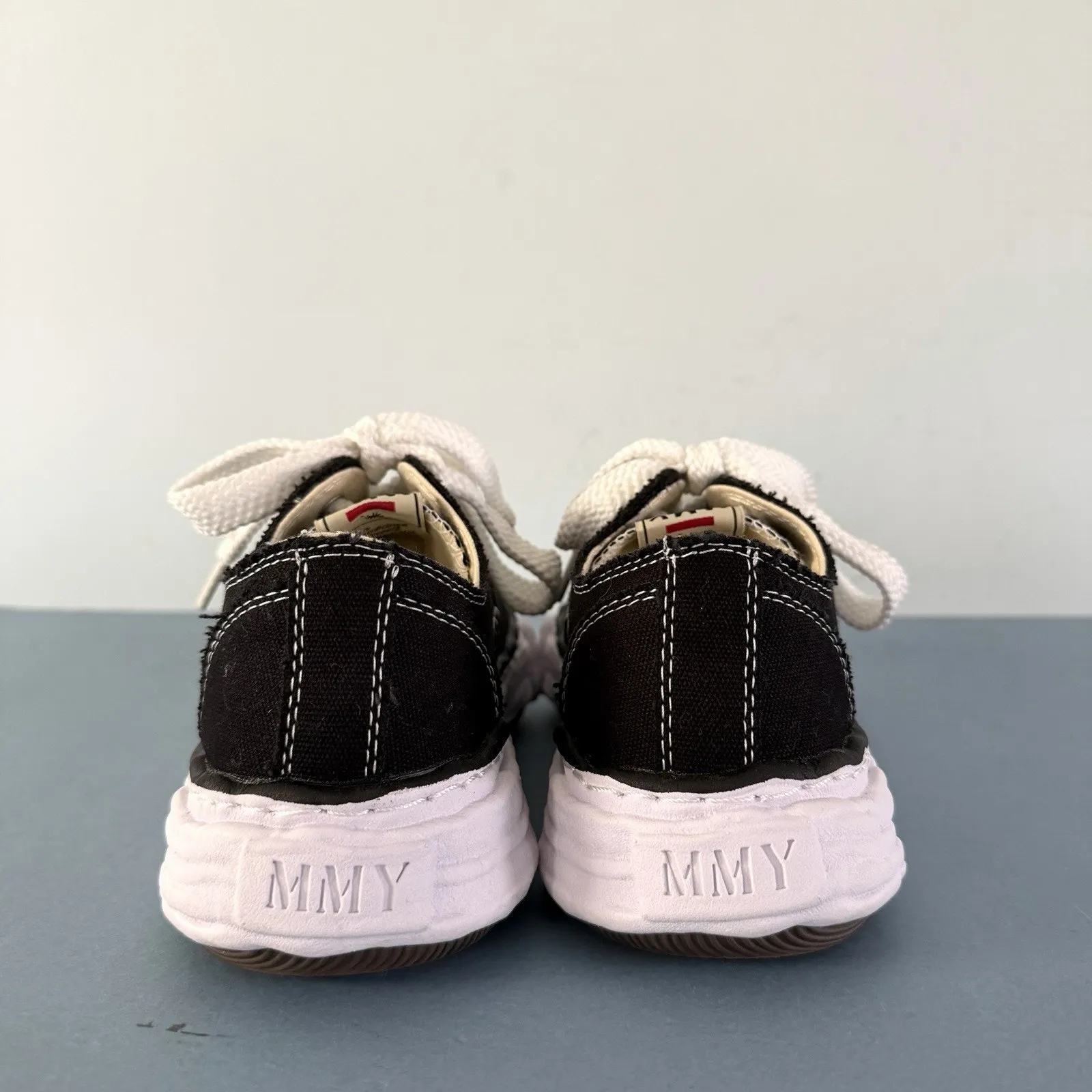 Maison Mihara Yasuhiro Peterson OG Sole Canvas Low Black Sneakers Size 7 - Image 7