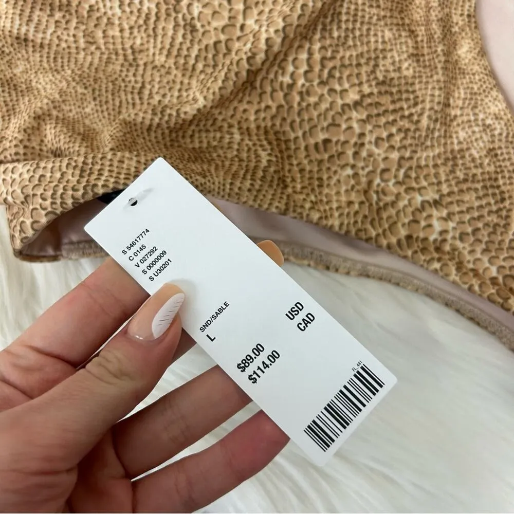 NWT Urban Outfitters Plunge Neckline Snakeskin One Piece Swimsuit Size L - Image 5