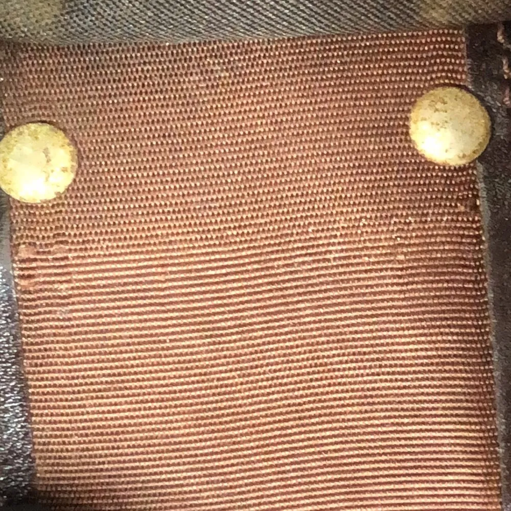 FENDI Zucca Tan Navy Canvas and Brown Leather Trim Snap Close Trifold Key Case - Image 9