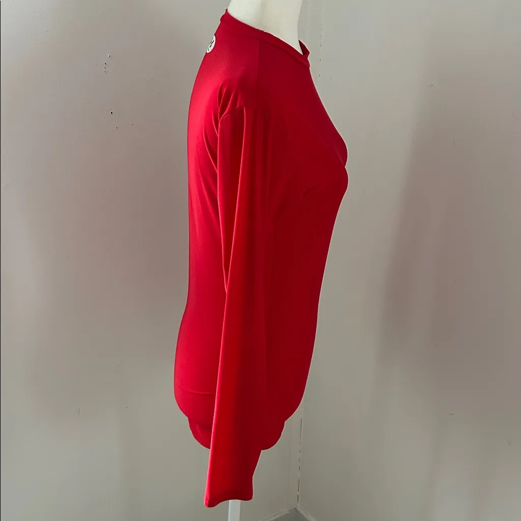 Under Armour  Red Long Sleeve Stretch Tee sz L - Image 3