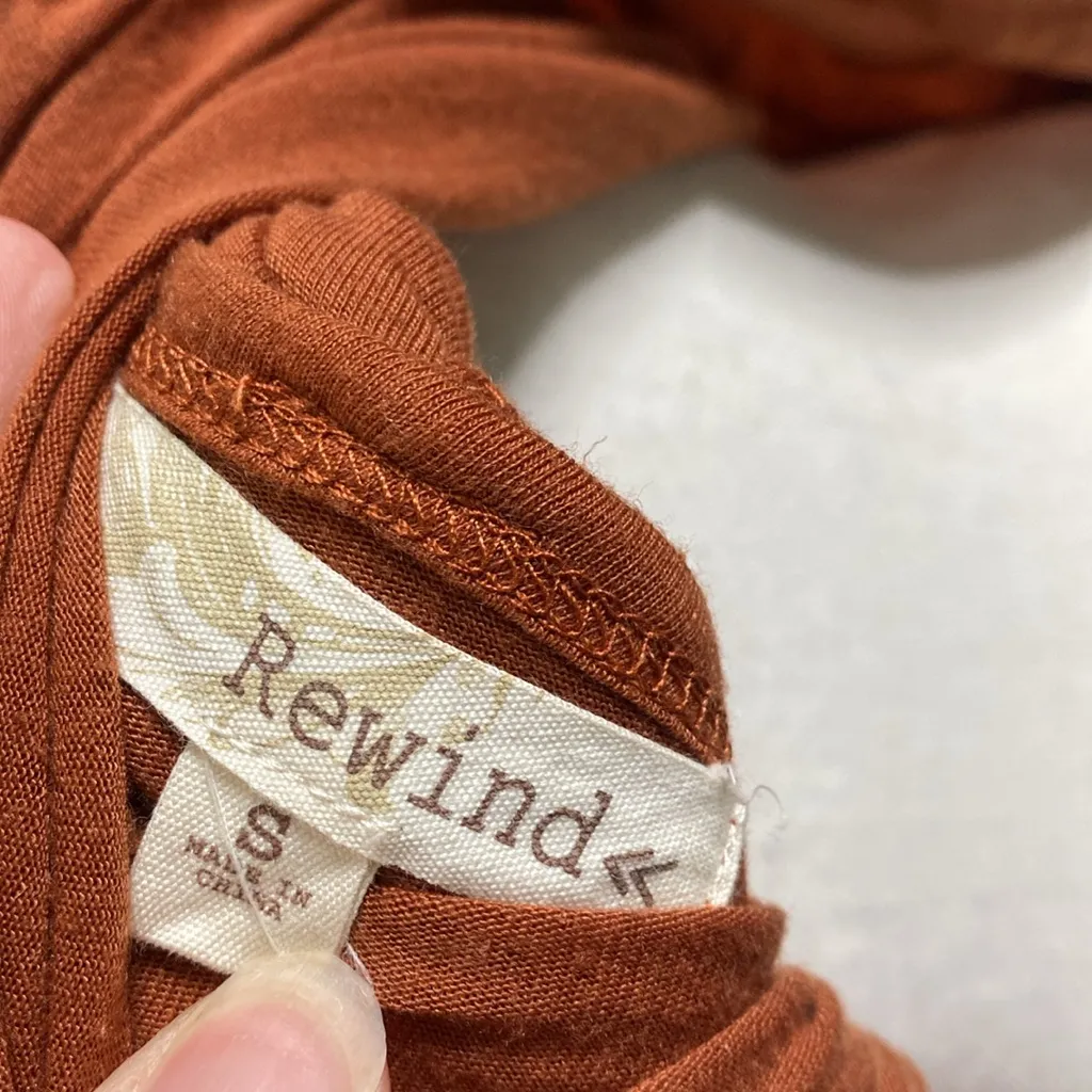 Rewind Terracotta Embroidered Camisole - Image 2