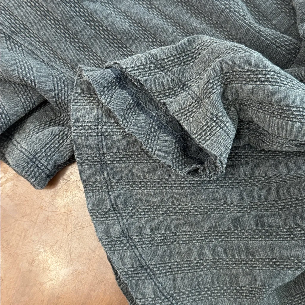 Free People We the Free Charcoal Tan Large Escape Rib Stretch T Shirt M - Image 7