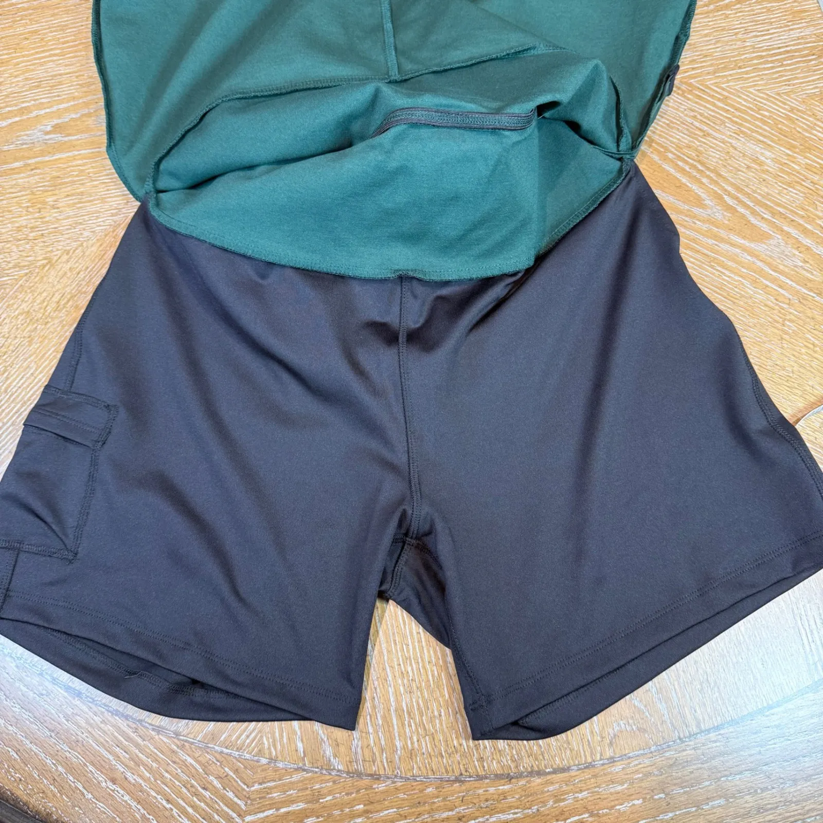 Betabrand Work It Skort Dark Green Size Medium - Image 5