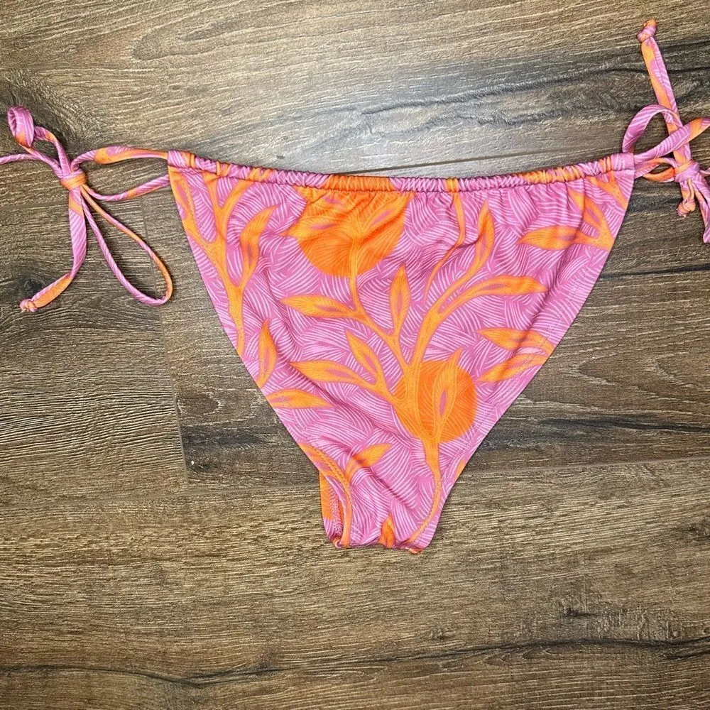 NWOT Liberty & Justice The Miata Bikini Top and Bottom in Grotto Pink Sz S Pink - Image 16