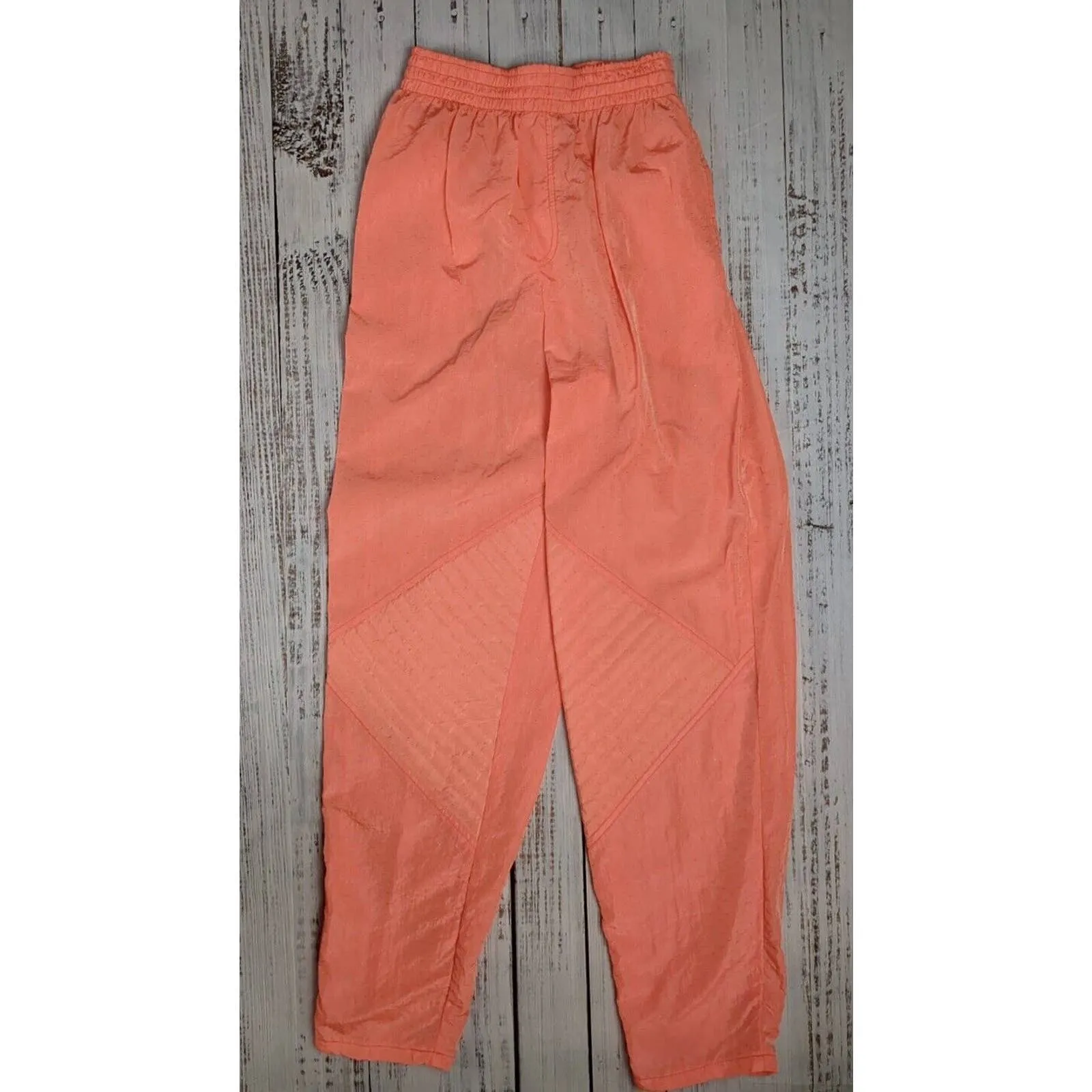Vtg OP Ocean Pacific Neon Orange Peach Windbreaker Track Suit‎ Jacket Pants sz S - Image 6