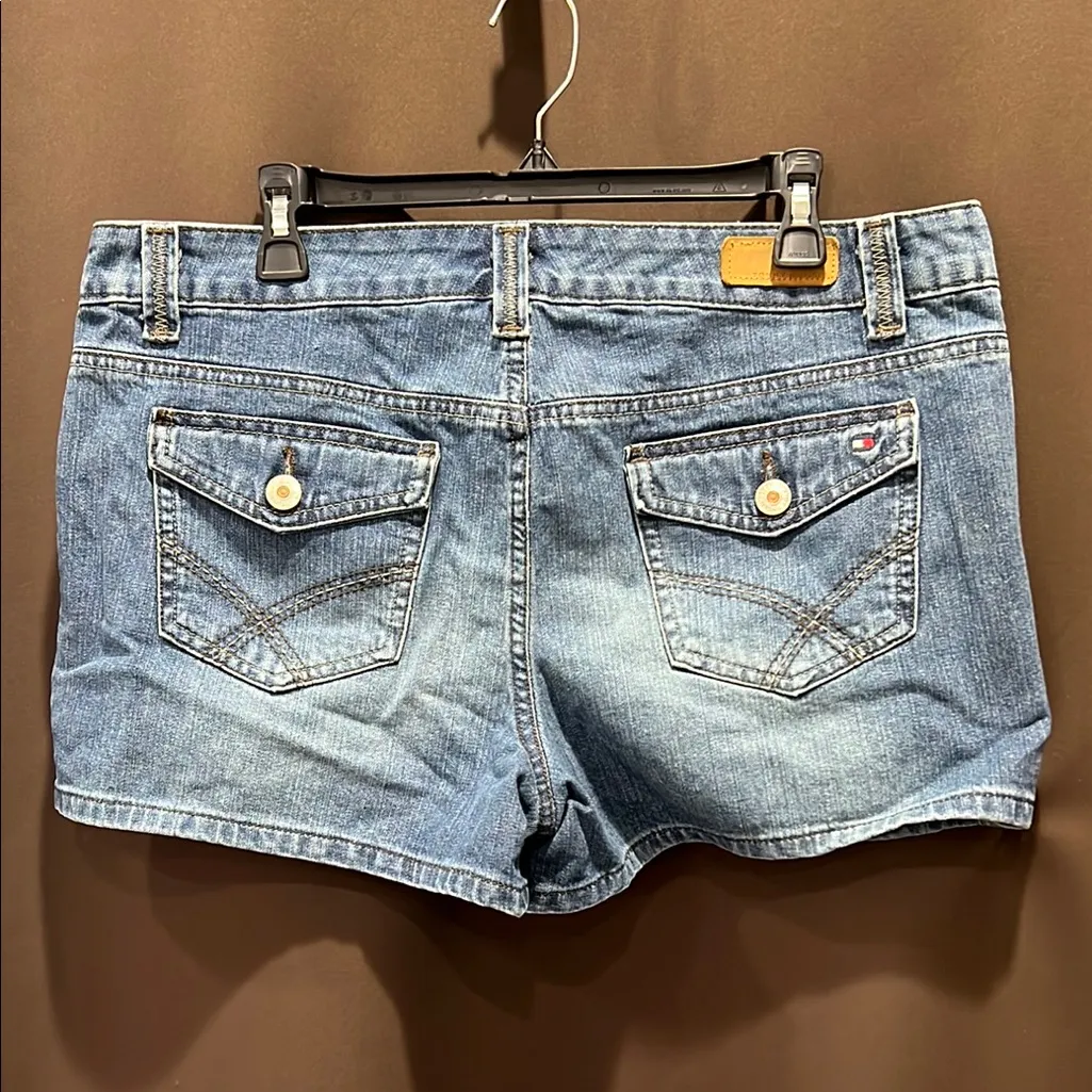 Tommy Hilfiger Light Blue Jean Shorts, Size 14 - Image 3