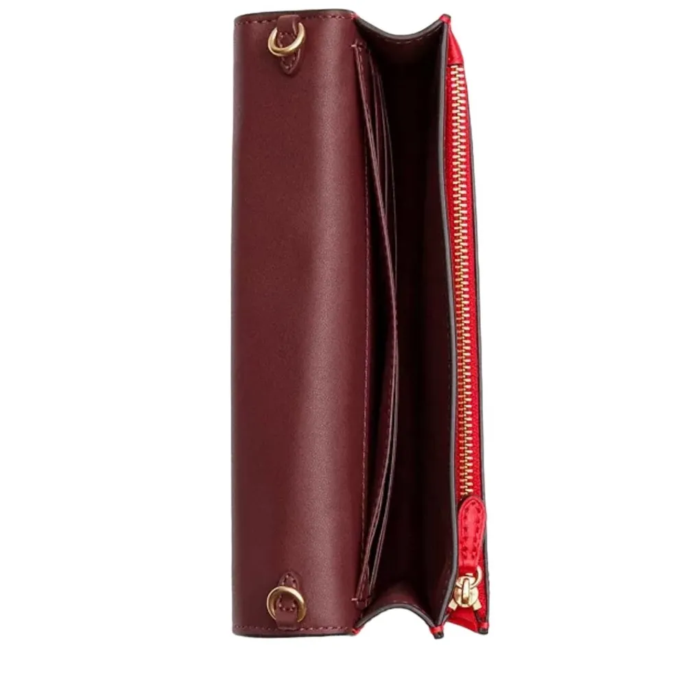 NWT Coach Boxed Anna Foldover Clutch Crossbody And Card Case Set In Leather - Image 3