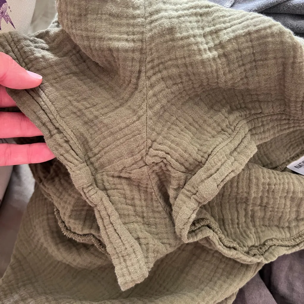 NATION LTD Mariah Easy Romper cotton green small - Image 13