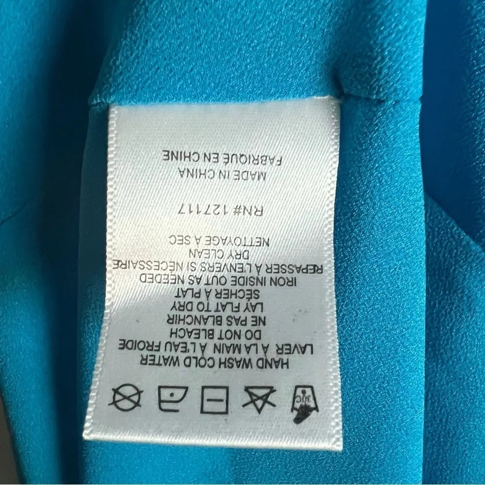 Belle Badgley Mischka Blue Chiffon Dress, New with Tagd - Image 6