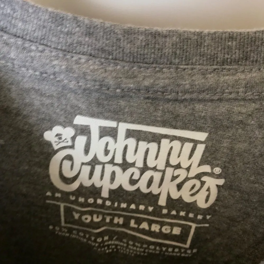 Johnny Cupcakes T Shirt Graphic Tee Top Short Sleeve Cotton Solid Logo Print M/L Size undefined - Image 3