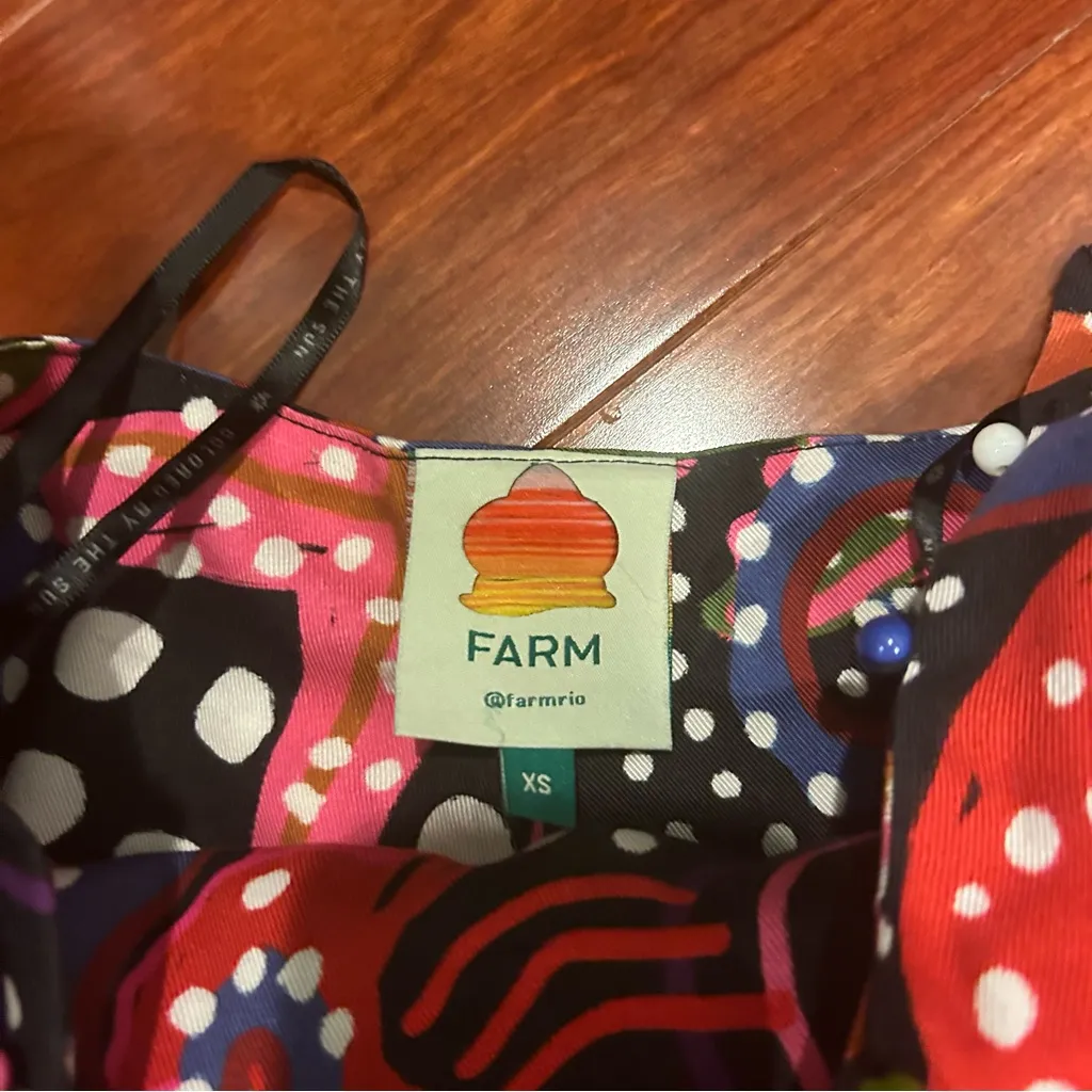 FARM RIO Anthropologie Seaside Dream Printed High Waisted Beaded Shorts - Image 6