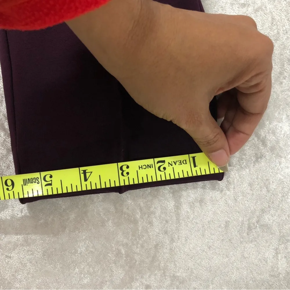 Ann Klein purple Women’s Business Dress Slacks Pants slim ankle Size 12 - Image 6