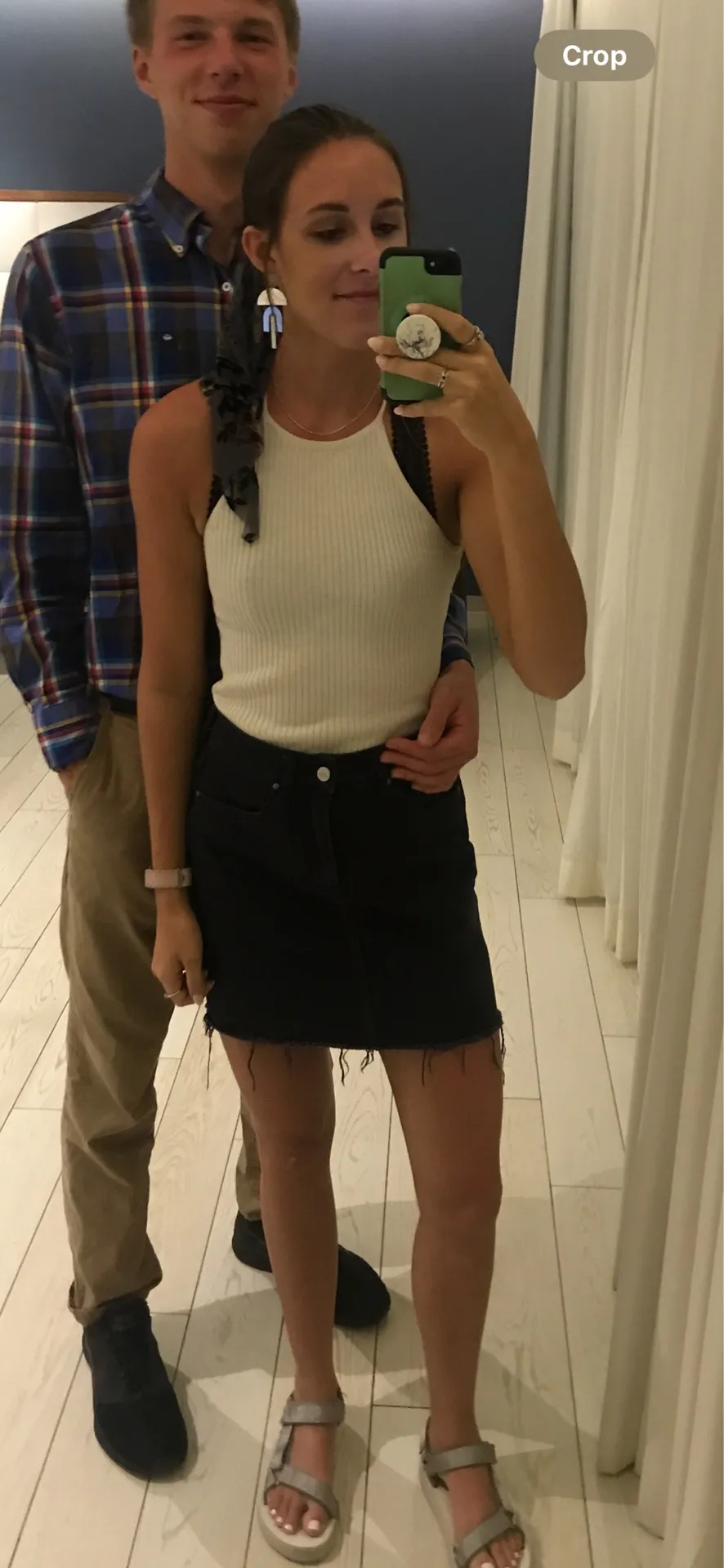 Black Denim Skirt - Image 4