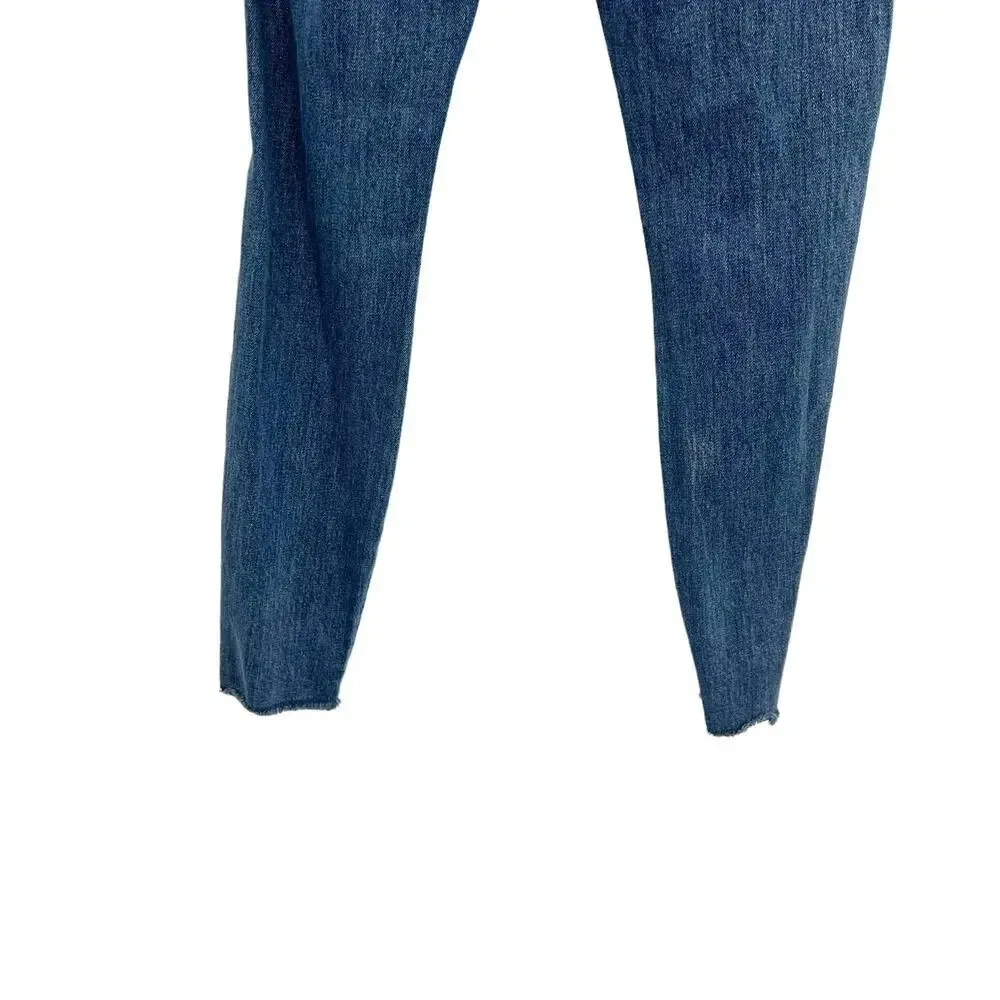 Amo Denim Twist Two Tone Skinny Jeans Cotton Rise &‎ Shine Wash Blue Size 25 - Image 11