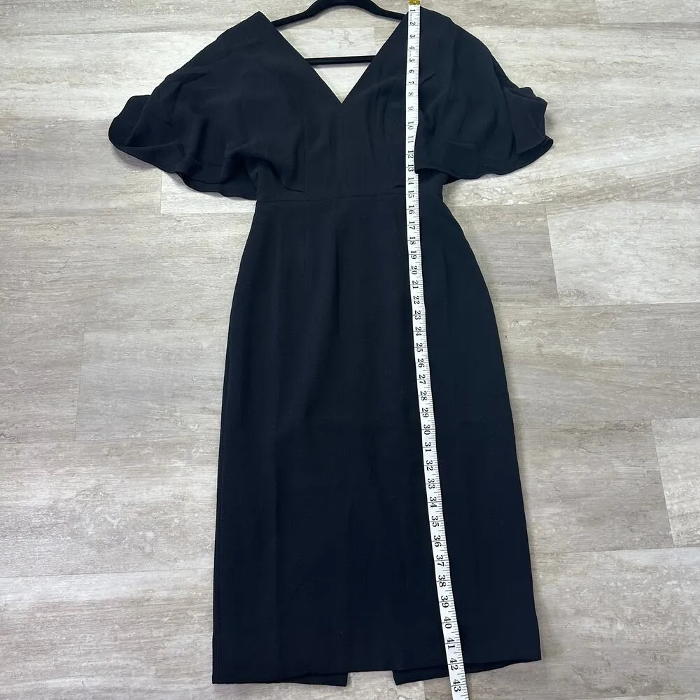 Dress the Population Louisa Butterfly Sleeve Cocktail Dress in Black Size XS - Image 11