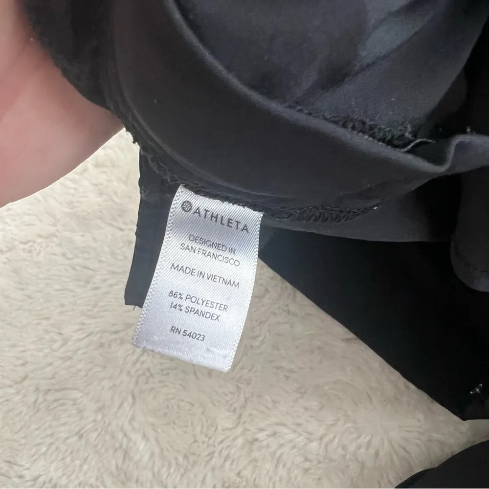 Black Gramercy Wide Leg Button Cuff Trouser Pant - Image 7