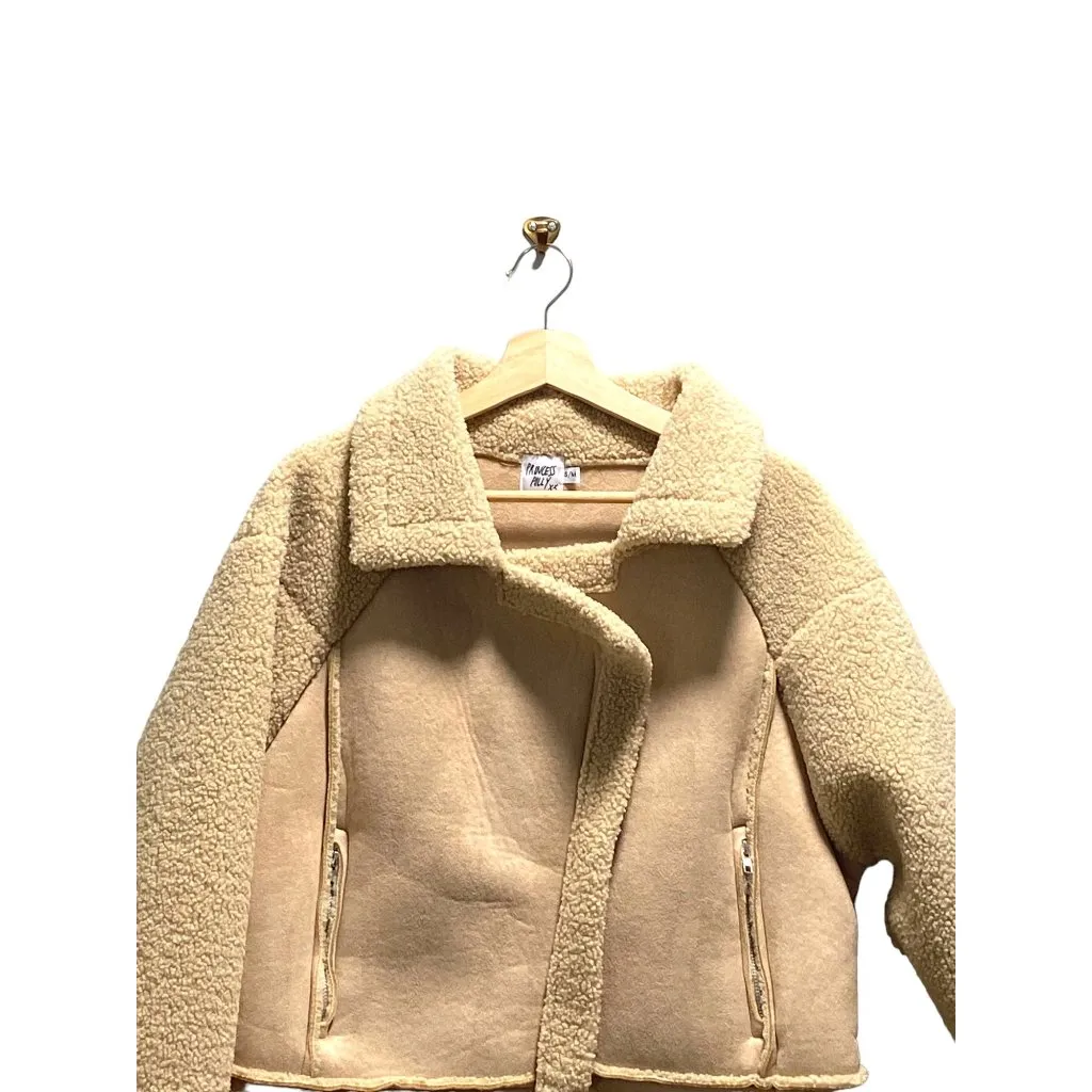Princess Polly Moondance Jacket Beige Size S/M - Image 6