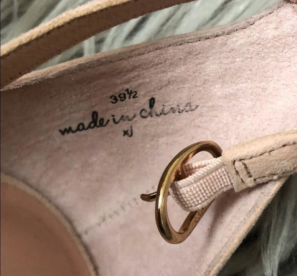 NEW joie Abigail Ruffled Suede High Heel Shoes - Image 5