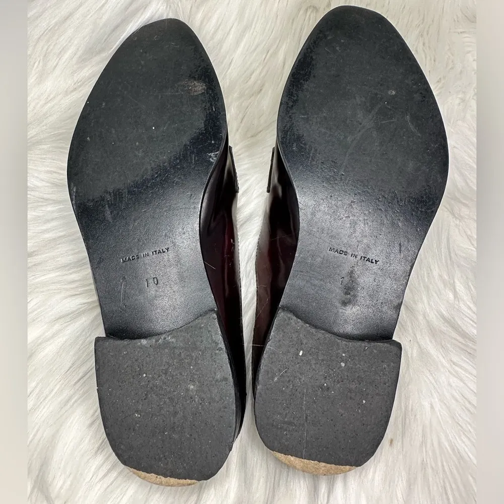 Everlane Italian Leather BurgundyPenny Loafer Mule Slides Size 10 - Image 7