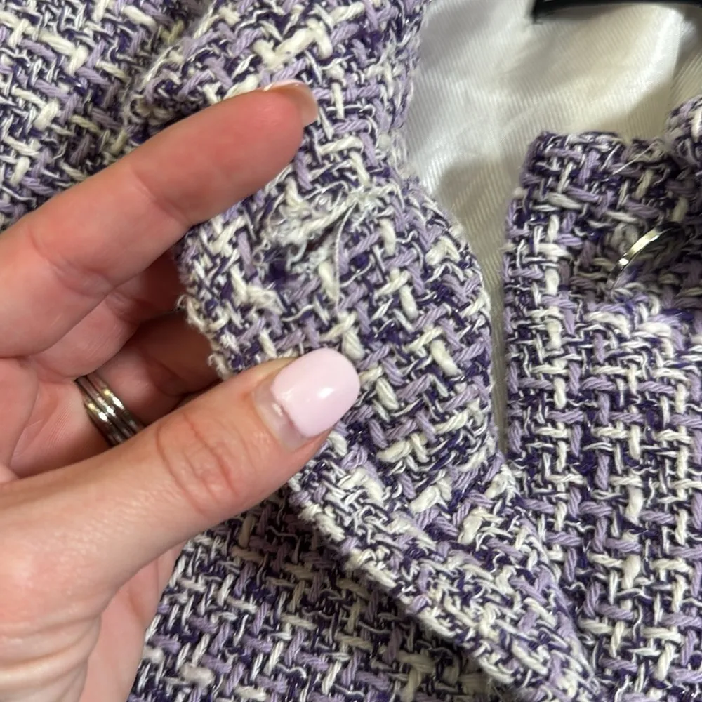 Zara tweed blazer size small - Image 6