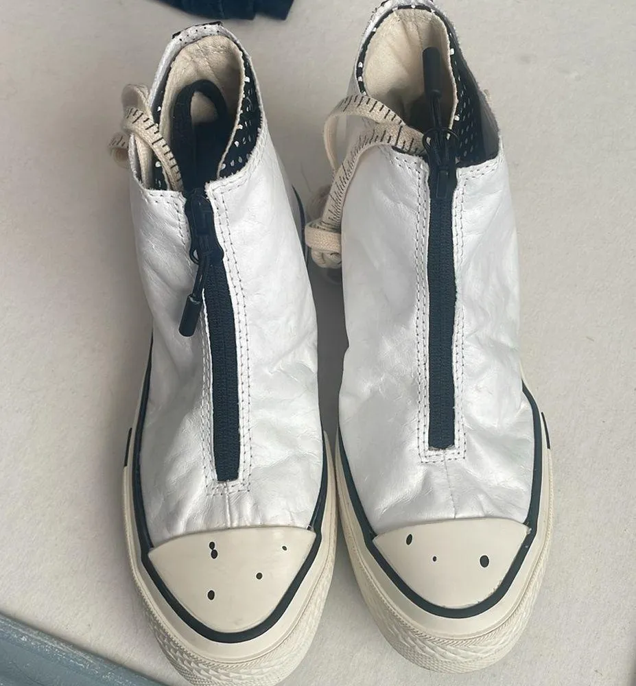 Converse Joshua Vides CHUCK 70 All Star High Top White Canvas Women size 6 NWOT - Image 6