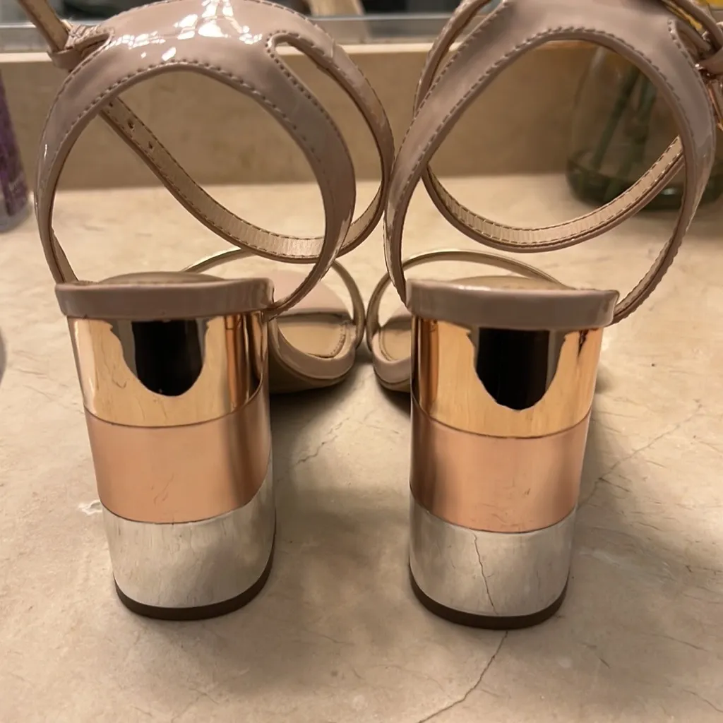 Apt 9 Vetmetallic Metallic Tricolor Block Heel - Image 3