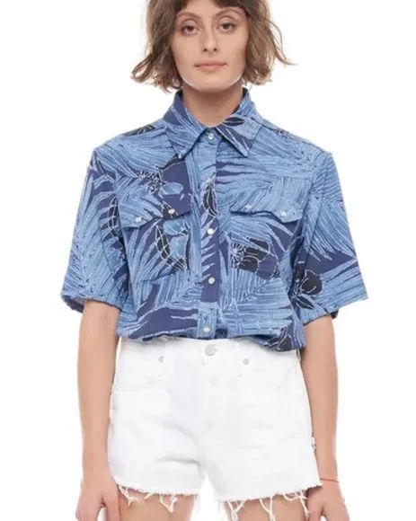 Free People • Sandrine Rose Cut Off Side Zipper White Denim Jean Shorts Size 26 - Image 1