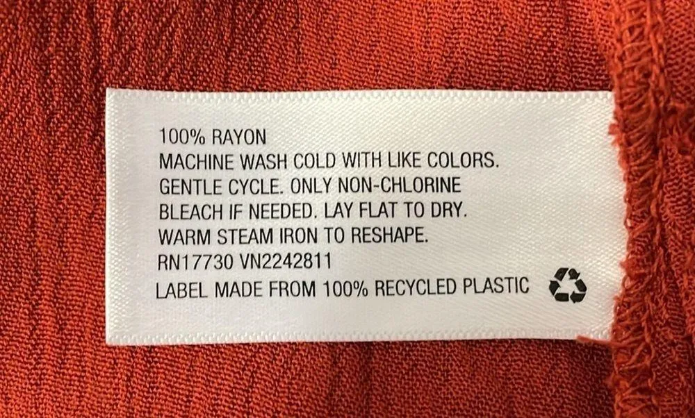 Mossimo Cold Shoulder Ruffle Top Orange Size M - Image 6