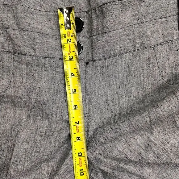 Torrid Women's Gray Chino Shorts Size 18 Linen Blend Casual Bermuda‎ Shorts - Image 6