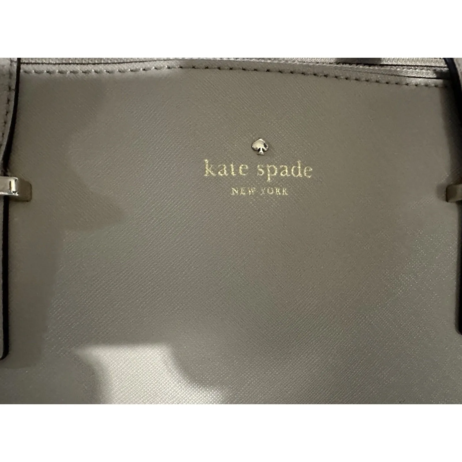 Kate Spade Large Double Zip Beige Cream Shoulder Bag Handbag Purse Read⬇️ - Image 2