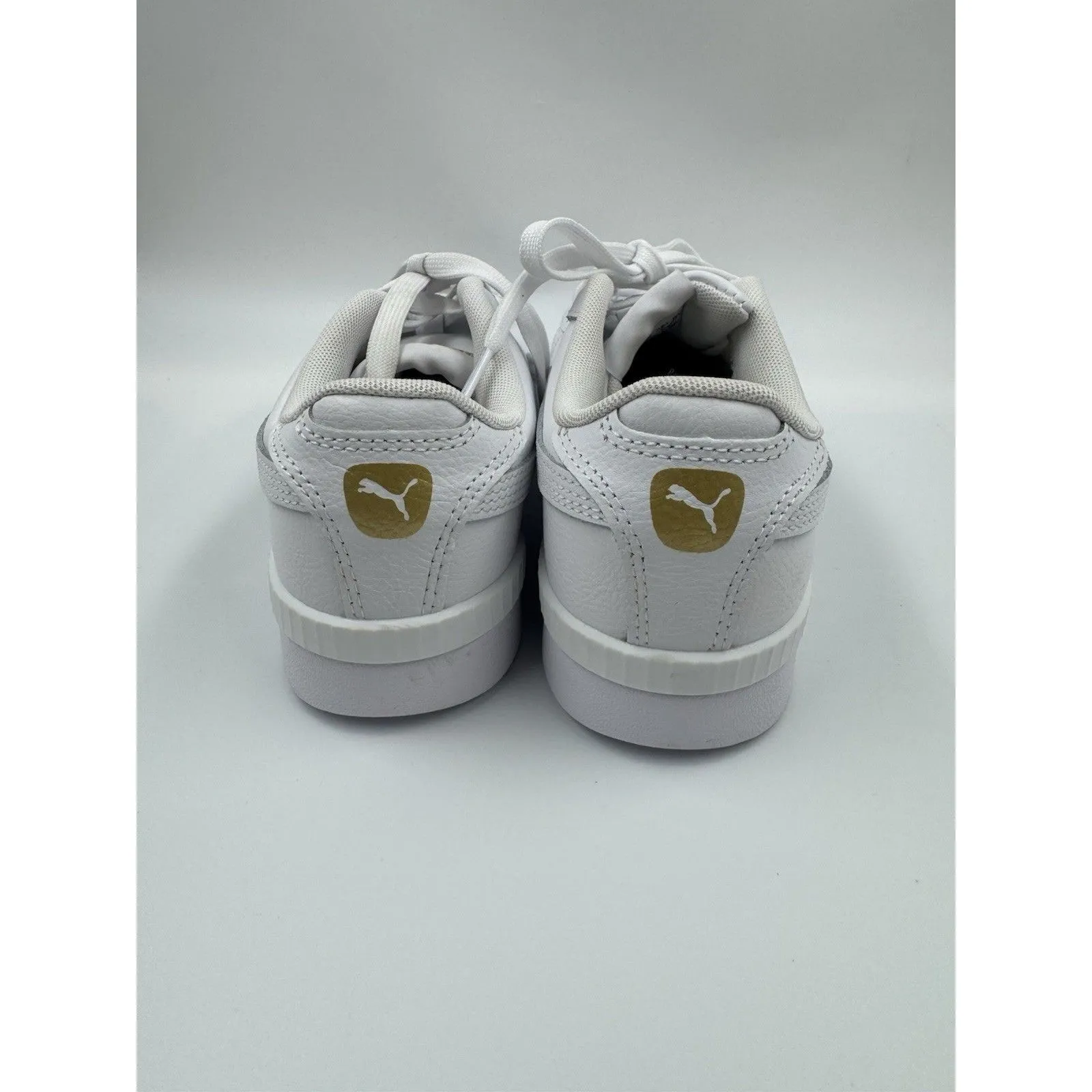 PUMA Court Sneaker, White, Women's Casual Low Top Leather Shoes Size 6 - Image 5