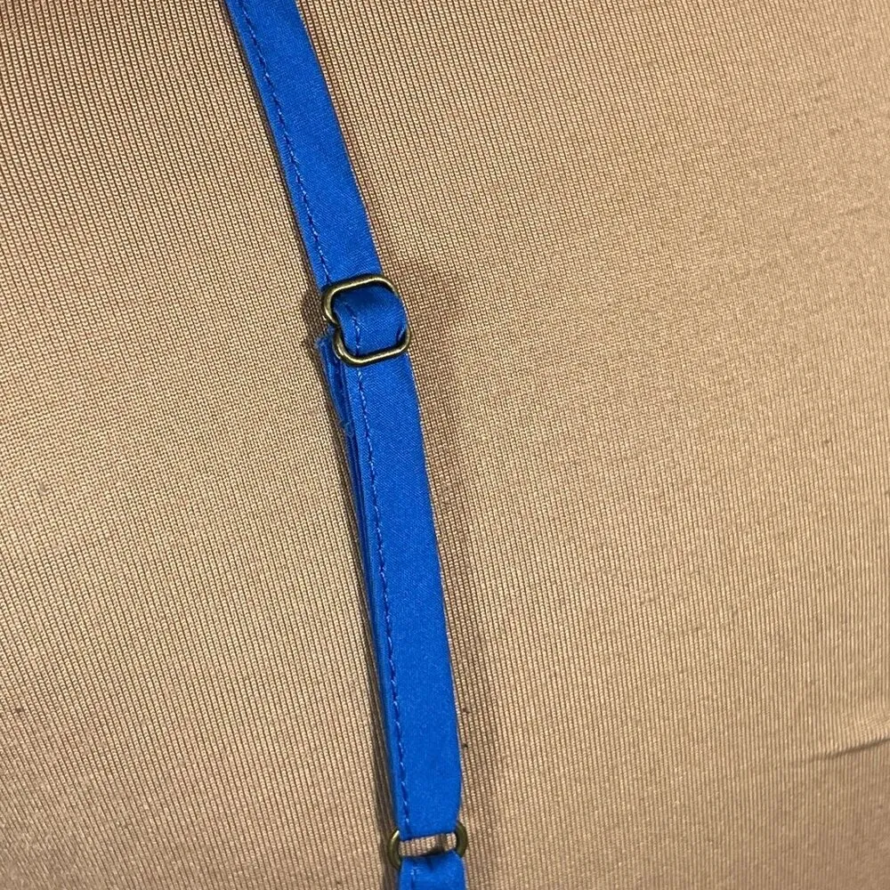 New A loves A Blue V-Neck Sleeveless Tiered Cami Top Size S Small - Image 6