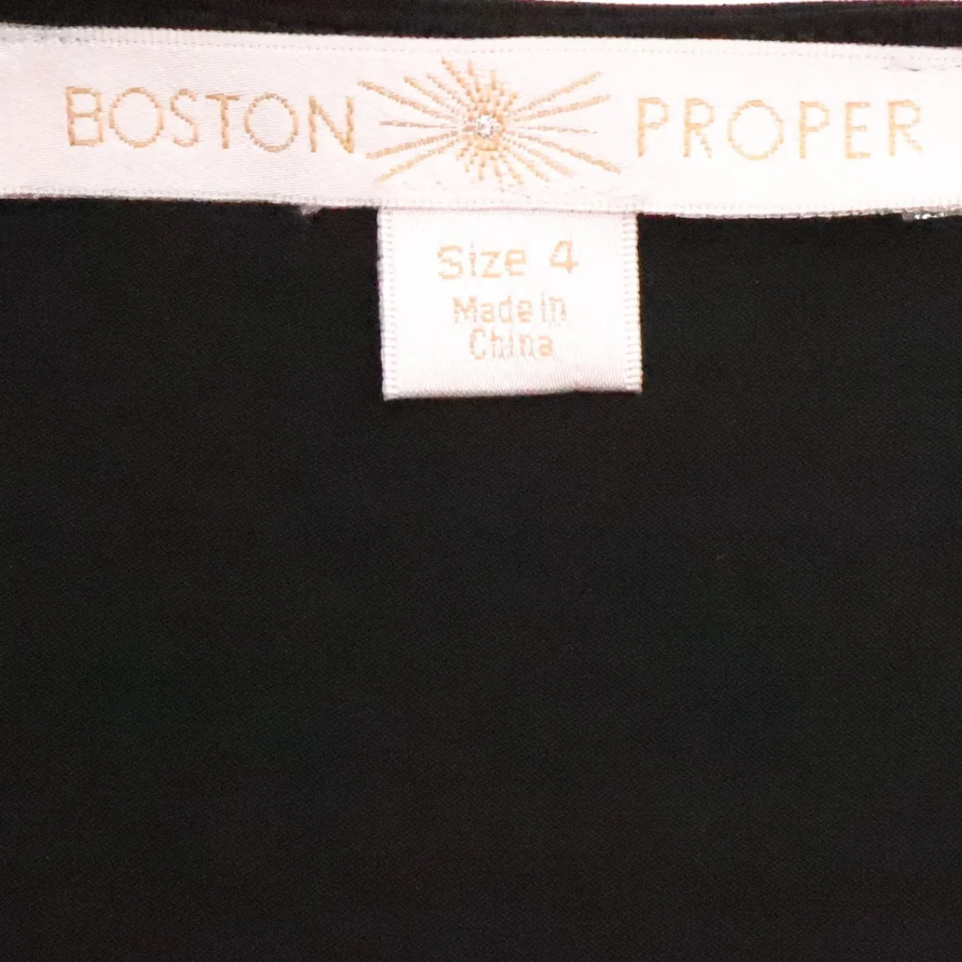 Boston Proper Black Ruched Midi Bodycon Dress LBD NYE Timeless Cowl Neck Size 4 - Image 3