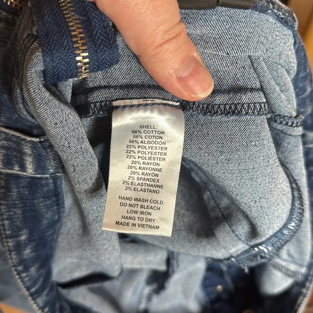 Windsor Enticing Flirty Sleeveless Lace-Up Denim Romper Size Medium - Image 11