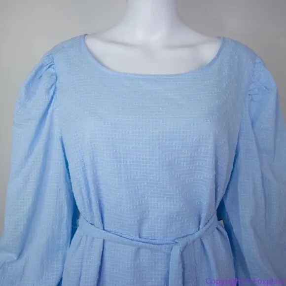 NEW Eloquii Baby Blue Textured Cotton‎ Easy Day Dress, size 16 - Image 7