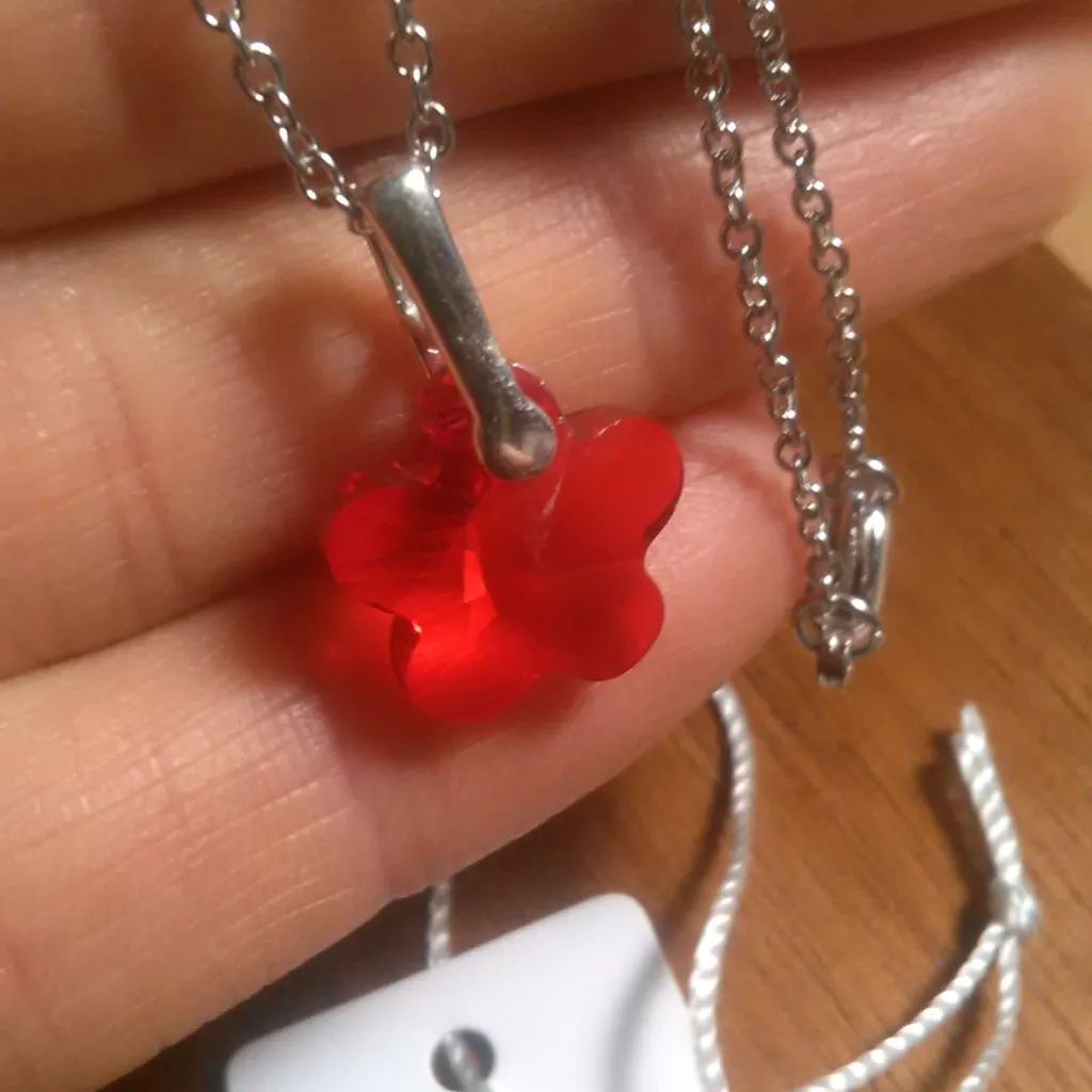 Swarovski Austrian Crystal Star Sterling Silver Pendant Stainless Steel Necklace - Image 12