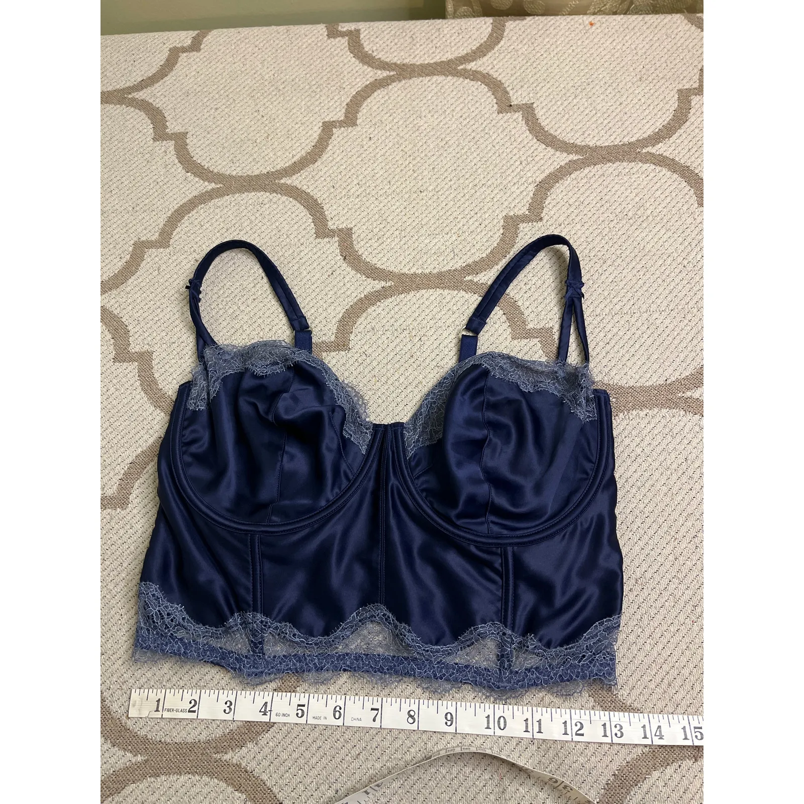 Victoria's Secret Dream Angels Unlined Balconette bra navy blue, size  36 DDD - Image 6