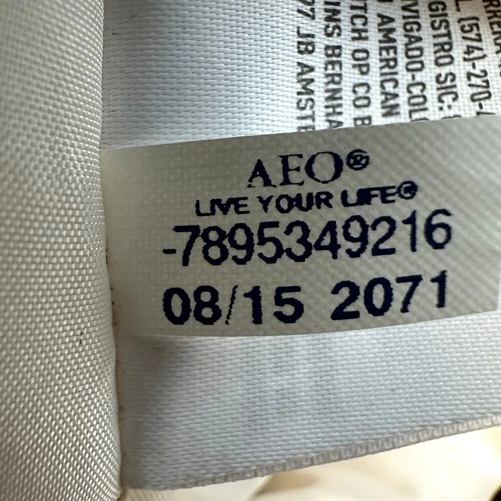 American Eagle Wool Teddy Jacket Coat Hood Mid Pockets Sherpa Vented Cream M Size M - Image 5