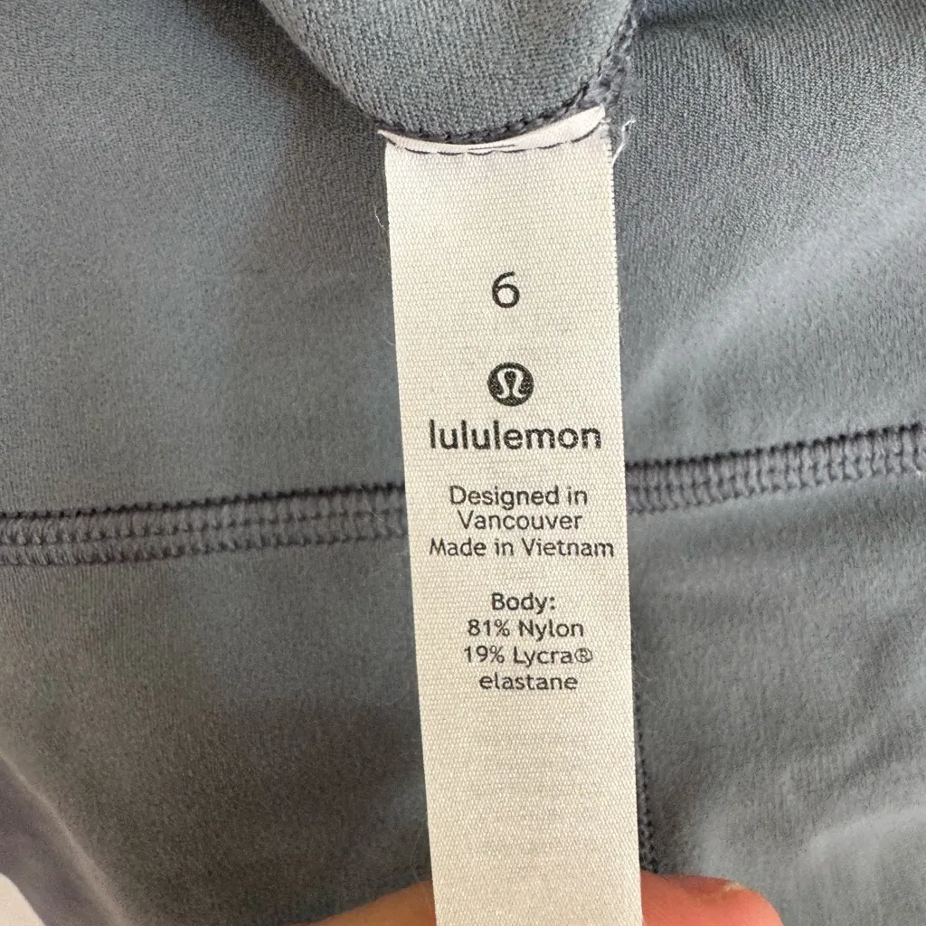 Lululemon Wunder Train high rise gray pant size 6. - Image 5