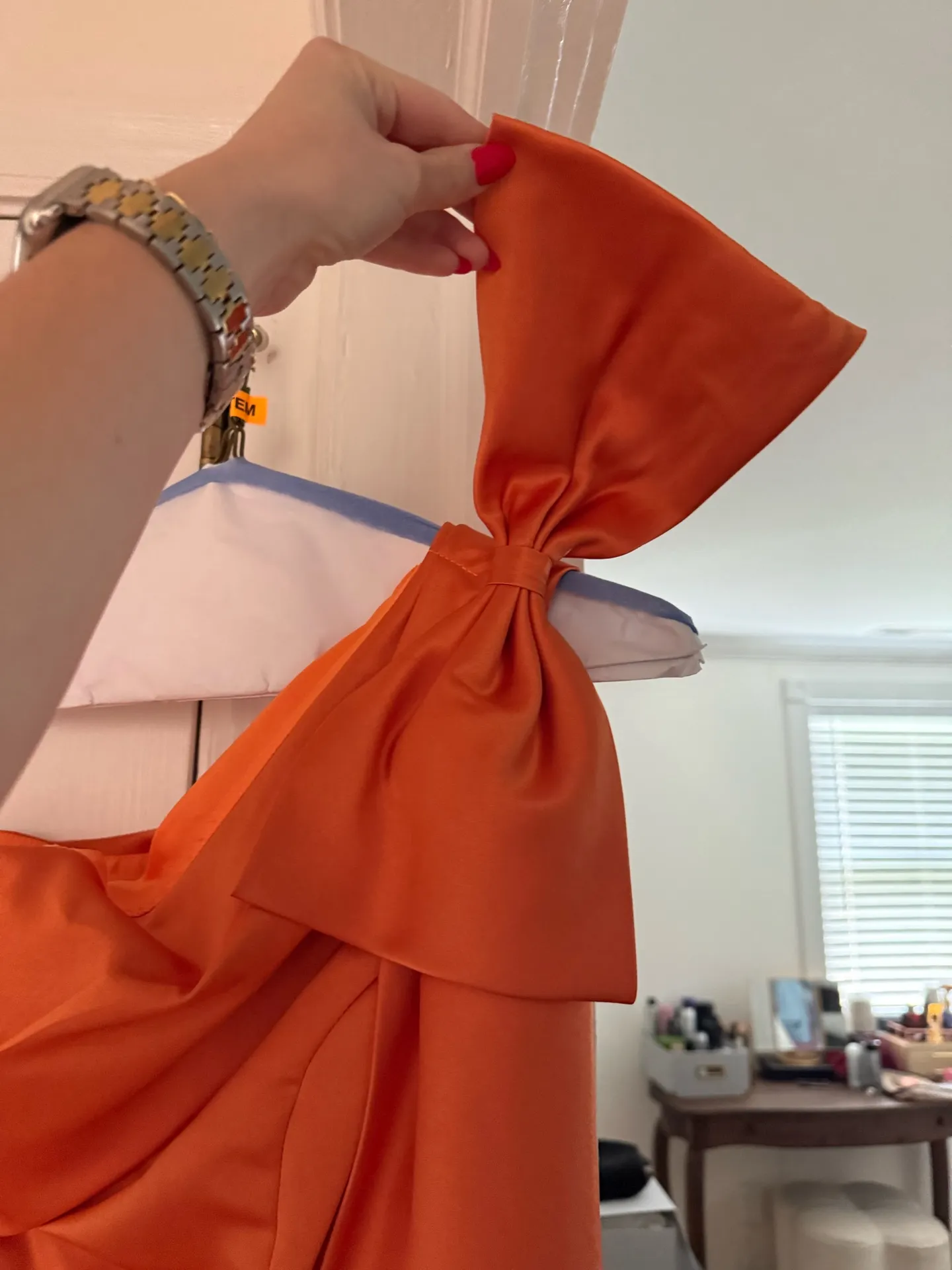 Orange Bow Gown - Image 3