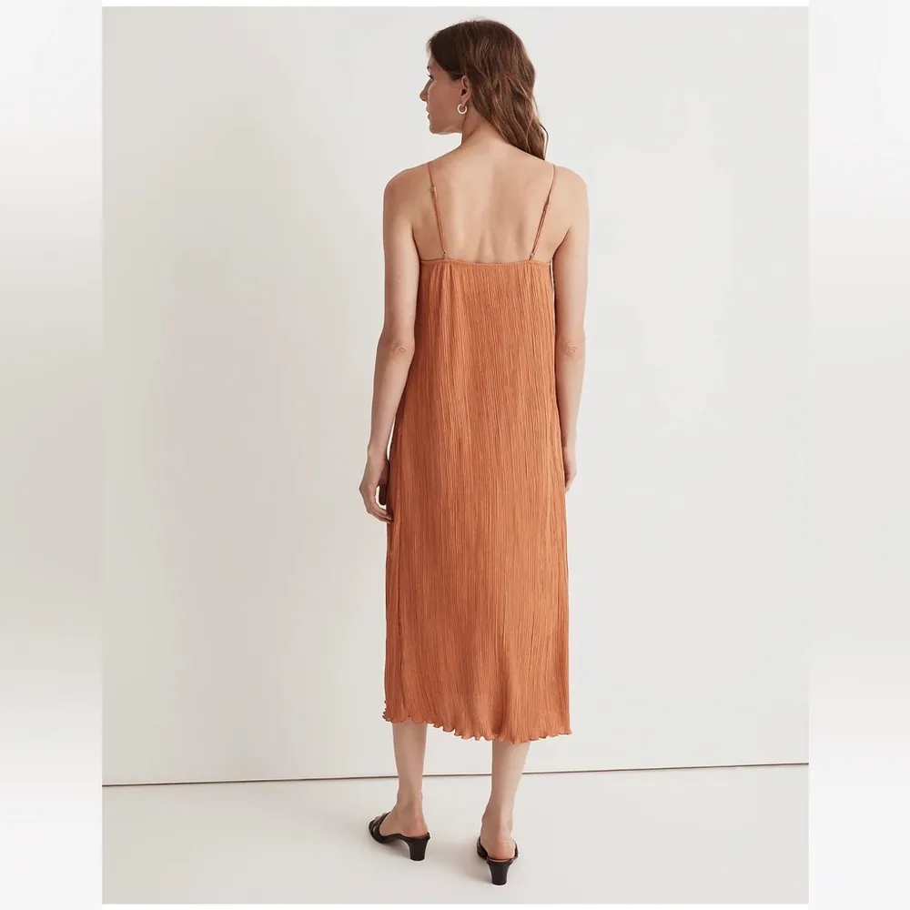 Madewell The Goldie Dress in Plissé Sunset Haze 6 NWT - Image 3