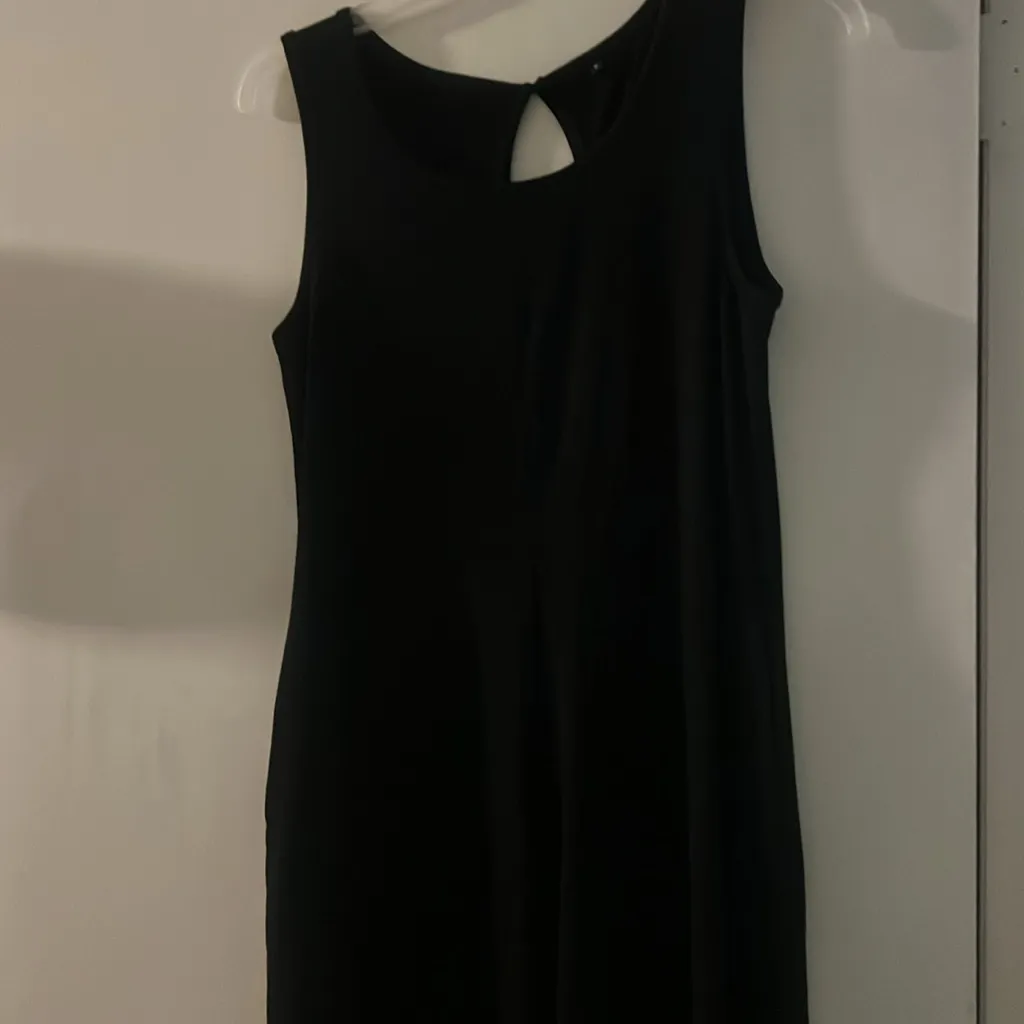 Wide Leg Pants Overall Jumpers with Pockets Black Size M - Image 10