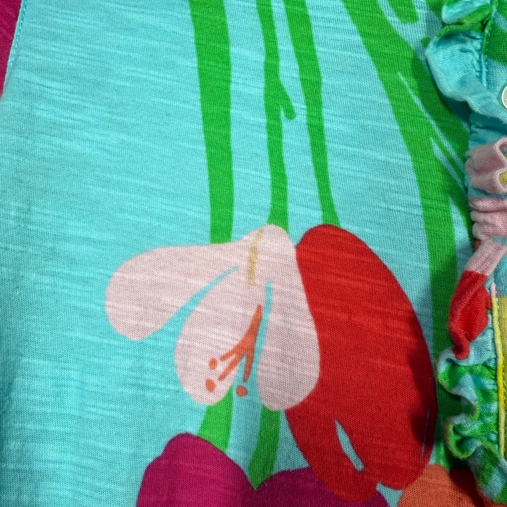 Lilly Pulitzer Carolyn Floral T Shirt Dress Size Medium - Image 4