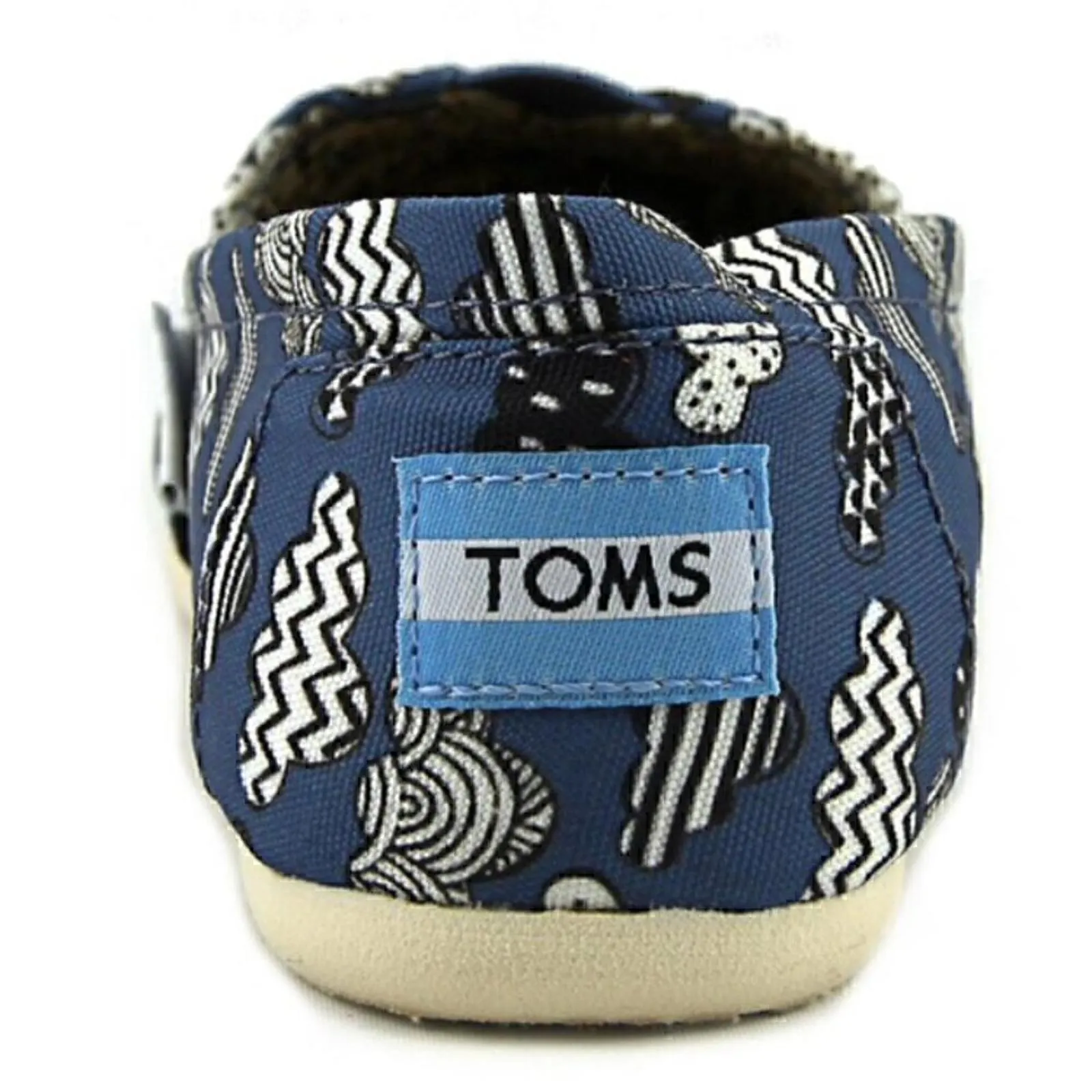 Tom’s Blue Cloud Canvus Slip On Shoes ‘Singing in the Rain’ Women’s 6 - Image 4
