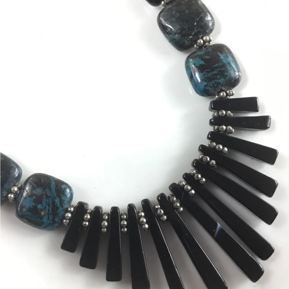 New! Bohemian Hematite Necklace Black - Image 6