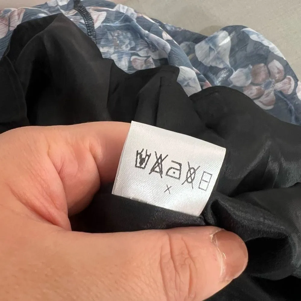 Dalia MacPhee Women's One Shoulder Tie Waist Floral Flowy Dress Multicolor M Size M - Image 12