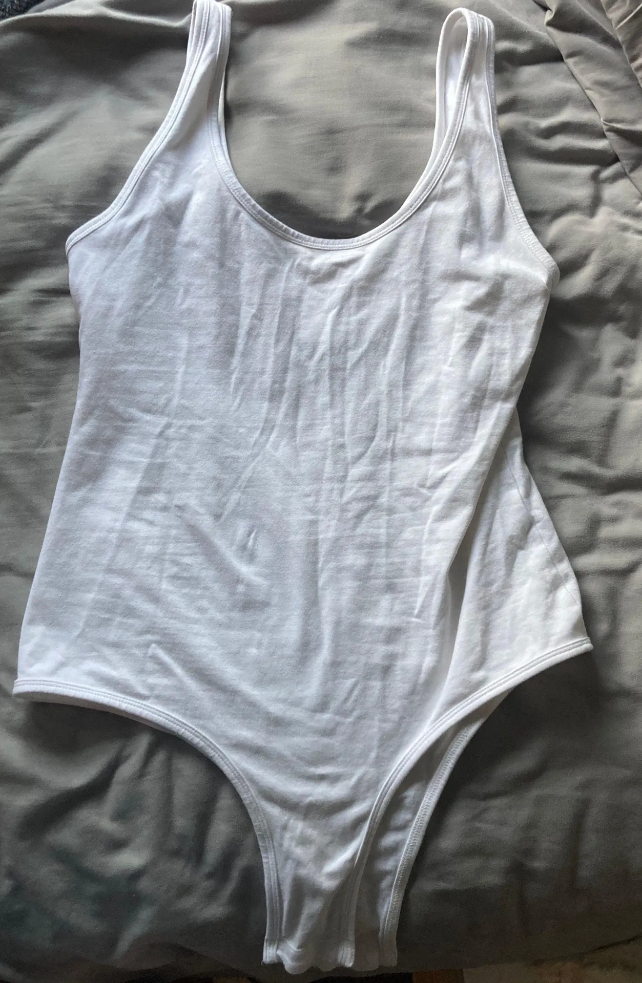 Boutique White Tank Body Suit - Image 3